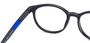 Grey Round Full Rim Unisex Eyeglasses by Lenskart Air Online-135614