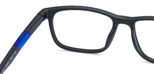 Grey Rectangle Full Rim Unisex Eyeglasses by Lenskart Air Online-135618
