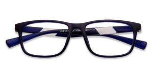 Blue Rectangle Full Rim Unisex Eyeglasses by Lenskart Air Online-135619