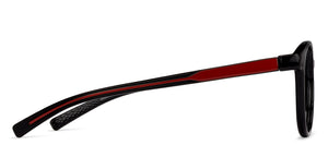 Black Round Full Rim Unisex Eyeglasses by Lenskart Air Online-135621