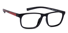 Load image into Gallery viewer, Black Rectangle Full Rim Unisex Eyeglasses by Lenskart Air Online-135625