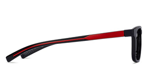 Black Rectangle Full Rim Unisex Eyeglasses by Lenskart Air Online-135625