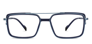 Blue Rectangle Full Rim Unisex Eyeglasses by Lenskart STUDIO-205393