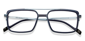 Blue Rectangle Full Rim Unisex Eyeglasses by Lenskart STUDIO-205393