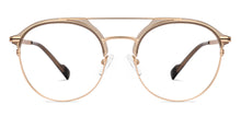 Load image into Gallery viewer, Gold Round Full Rim Unisex Eyeglasses by Lenskart STUDIO-205397