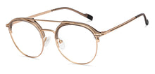 Load image into Gallery viewer, Gold Round Full Rim Unisex Eyeglasses by Lenskart STUDIO-205397