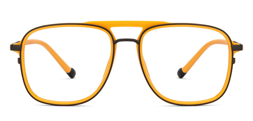 Yellow Square Full Rim Unisex Eyeglasses by Lenskart STUDIO-205407