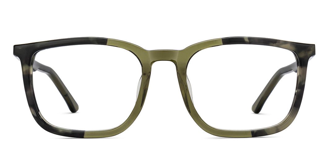 Olive Tortoise Square Full Rim Unisex Eyeglasses by Lenskart STUDIO-210565
