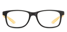 Load image into Gallery viewer, Black Rectangle Full Rim Kids Eyeglasses by Hooper-212025