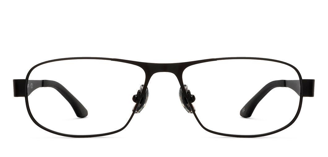 Black Rectangle Full Rim Unisex Eyeglasses by Lenskart STUDIO-213161