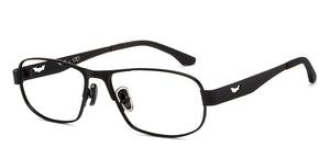 Black Rectangle Full Rim Unisex Eyeglasses by Lenskart STUDIO-213161