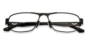 Black Rectangle Full Rim Unisex Eyeglasses by Lenskart STUDIO-213161