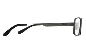 Gunmetal Rectangle Full Rim Unisex Eyeglasses by Lenskart STUDIO-213172