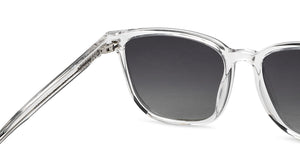 Transparent Square Full Rim Unisex Sunglasses by Lenskart-206301