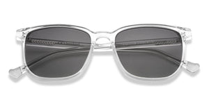Transparent Square Full Rim Unisex Sunglasses by Lenskart-206301