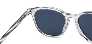 Grey Transparent Round Full Rim Unisex Sunglasses by Lenskart-206307