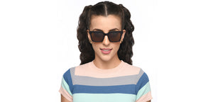 Tortoise Square Full Rim Unisex Sunglasses by Lenskart-210743