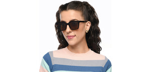 Tortoise Square Full Rim Unisex Sunglasses by Lenskart-210743