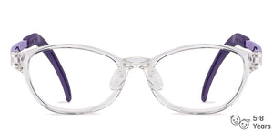 Transparent Rectangle Full Rim Kid Eyeglasses by Lenskart Junior Computer Glasses-145684