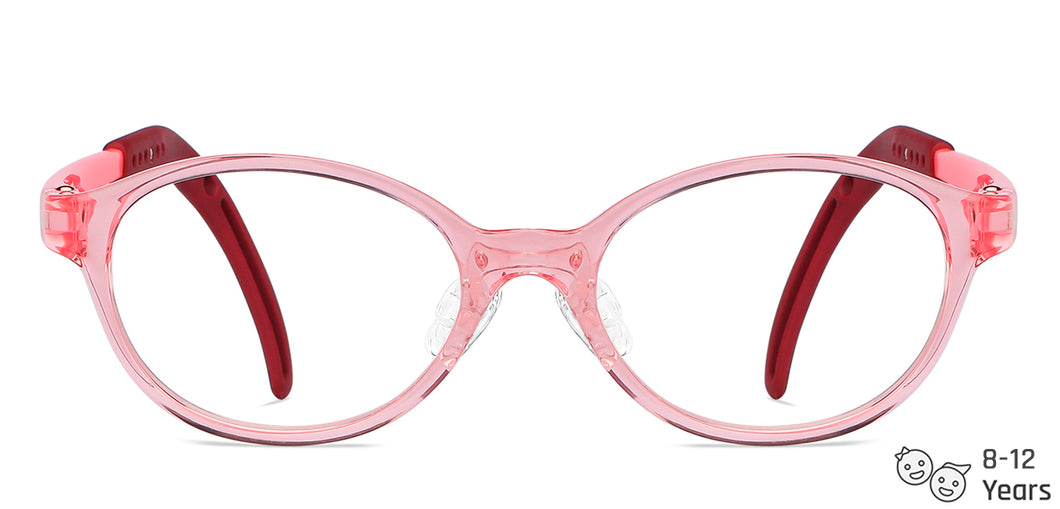 Pink Oval Full Rim  Kid Eyeglasses by Lenskart Junior-145675