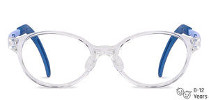 Transparent Oval Full Rim  Kid Eyeglasses by Lenskart Junior-145676