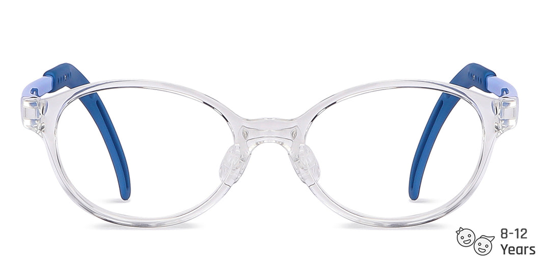 Transparent Oval Full Rim  Kid Eyeglasses by Lenskart Junior-145676