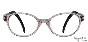 Grey Oval Full Rim  Kid Eyeglasses by Lenskart Junior-145678