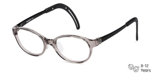 Grey Oval Full Rim  Kid Eyeglasses by Lenskart Junior-145678