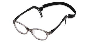 Grey Oval Full Rim  Kid Eyeglasses by Lenskart Junior-145678