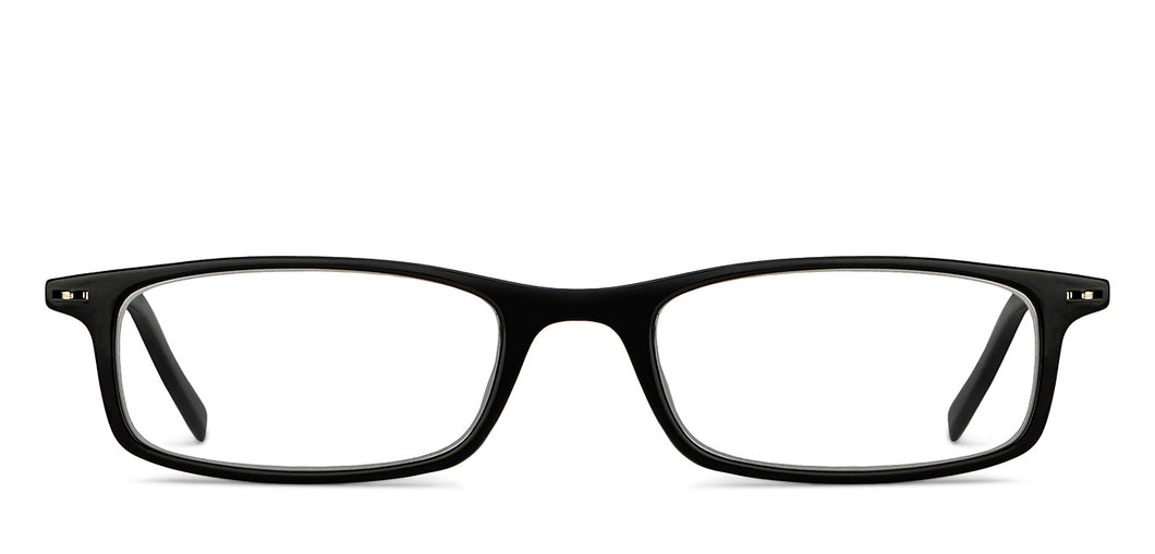 Black Rectangle Full Rim Unisex Eyeglasses by Lenskart READERS-151329