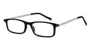 Black Rectangle Full Rim Unisex Eyeglasses by Lenskart READERS-151329