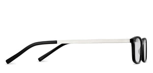 Black Rectangle Full Rim Unisex Eyeglasses by Lenskart READERS-151329