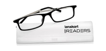 Load image into Gallery viewer, Black Rectangle Full Rim Unisex Eyeglasses by Lenskart READERS-151329