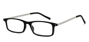 Black Rectangle Full Rim Unisex Eyeglasses by Lenskart READERS-151330