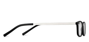 Black Rectangle Full Rim Unisex Eyeglasses by Lenskart READERS-151330