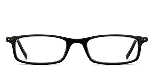 Black Rectangle Full Rim Unisex Eyeglasses by Lenskart READERS-151331