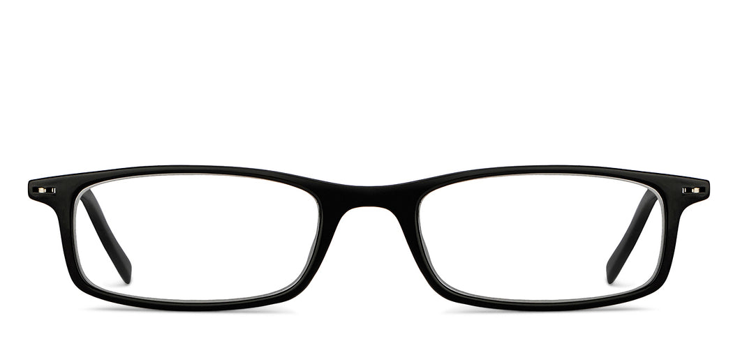Black Rectangle Full Rim Unisex Eyeglasses by Lenskart READERS-151331