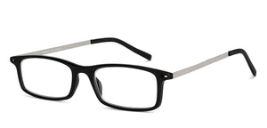 Black Rectangle Full Rim Unisex Eyeglasses by Lenskart READERS-151331
