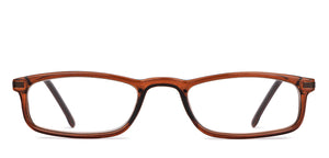 Brown Rectangle Full Rim Unisex Eyeglasses by Lenskart READERS-152153