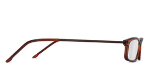 Brown Rectangle Full Rim Unisex Eyeglasses by Lenskart READERS-152153
