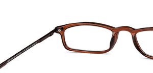 Brown Rectangle Full Rim Unisex Eyeglasses by Lenskart READERS-152153
