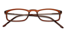 Load image into Gallery viewer, Brown Rectangle Full Rim Unisex Eyeglasses by Lenskart READERS-152153