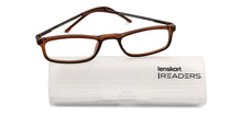 Load image into Gallery viewer, Brown Rectangle Full Rim Unisex Eyeglasses by Lenskart READERS-152155