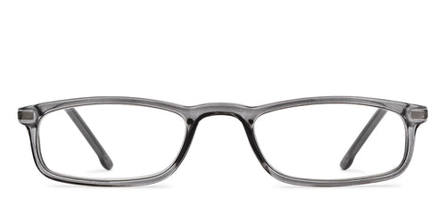 Grey Rectangle Full Rim Unisex Eyeglasses by Lenskart READERS-152157