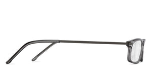 Grey Rectangle Full Rim Unisex Eyeglasses by Lenskart READERS-152157
