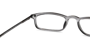 Grey Rectangle Full Rim Unisex Eyeglasses by Lenskart READERS-152157