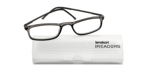 Grey Rectangle Full Rim Unisex Eyeglasses by Lenskart READERS-152159