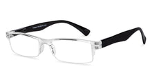 Load image into Gallery viewer, Transparent Rectangle Half Rim Unisex Eyeglasses by LENSKART BLU READERS-152031