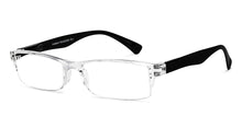 Load image into Gallery viewer, Transparent Rectangle Half Rim Unisex Eyeglasses by LENSKART BLU READERS-153139