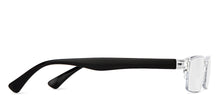 Load image into Gallery viewer, Transparent Rectangle Half Rim Unisex Eyeglasses by LENSKART BLU READERS-153139